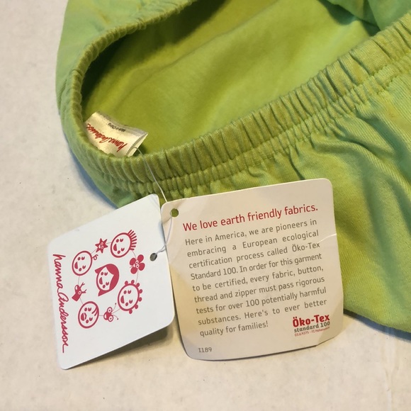 NWT Hanna Andersson Line Green Tulip Skirt - Picture 5 of 7